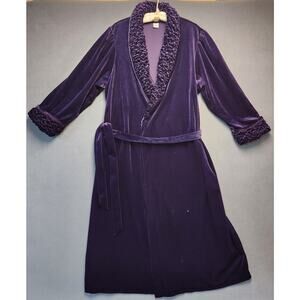 Delicates Womens Size Petite Large Purple Robe‎